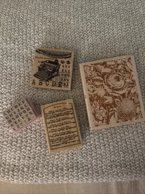 Lote de estampillas de goma estampillas, 7 gitanas, Anna Griffin, Studio G  Foto 1 de 4