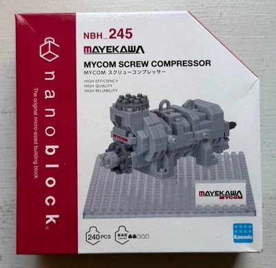 Nanoblock Kawada Mayekawa MYCOM Screw Compressor Building Toy NBH_245 Rare NEW - Image 1 of 4