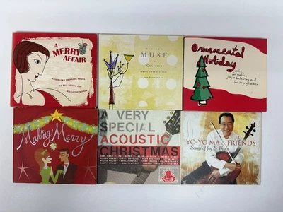 Lot of 6 Xmas Christmas CDs – Starbucks, Yo-Yo Ma, Winter’s Muse, Making Merry  Foto 1 de 3