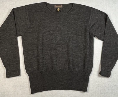 classiques entier 100% шерсти мериноса пуловер свитер размер большой серый новый - Изображение 1 из 4