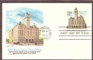US SC # UX99 Old Post Office, Washington DC FDC. Fleetwood Cachet. - Picture 1 of 1
