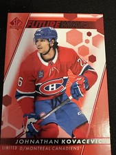 2022/23 UD SP Authentic Johnathan Kovacevic Red Future Watch -Montreal Canadiens