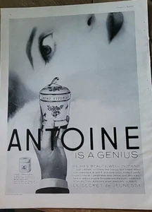 1960 Glas Antoine Creme Vitonia Vitamin Kosmetik Vintage Ad - Bild 1 von 1