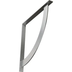 EKENA MILLWORK Bracket 24?x 2?x 24? Unfinished Metal Stainless Steel - Picture 1 of 12