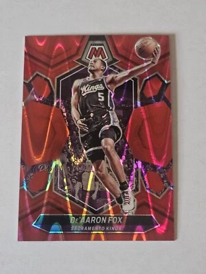 2023-24 Panini Mosaic - De'Aaron Fox #163 Red Seismic Prizm 221/299 - Image 1 of 3