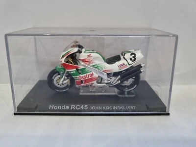 JOHN KOCINSKI HONDA RC45 1997 DEAGOSTINI IXO RACING MOTORCYCLE 1:24 SCALE - Image 1 of 4
