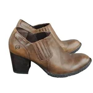 Born Breckin Ankle Pump Leder Booties Blockabsatz Schuhe Gr. 7,5 - Bild 1 von 12