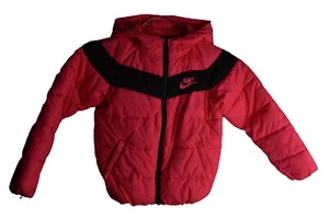Nike Kids Girls Padded Hooded Puffer Jacket Pink Size 3/4Yrs Outdoor - Picture 1 of 8