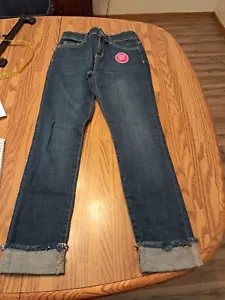 NWT Place Super Skinny Jeans Frayed Cuffed Hems Size 12 - Picture 1 of 11