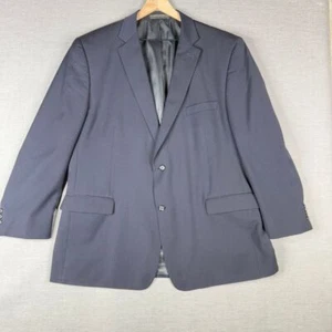 Petrocelli Mens Blazer Sport Coat Size 50L Navy Blue Scott 2 Button Business - Picture 1 of 16