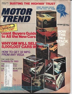 Ottobre 1973 Motor Trend Magazine Giganti Guida Acquirenti a Tutte le Auto Nuove - Foto 1 di 2