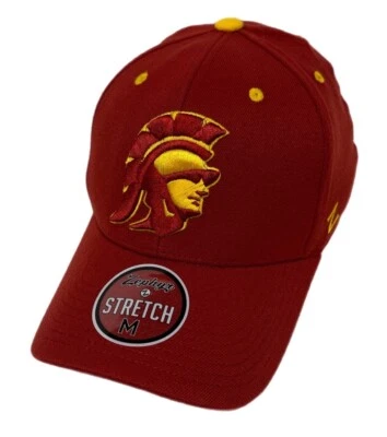 Zephyr NCAA USC Trojans “ZH" Structured Curved Bill Stretch Fit Hat BRAND NWT - Image 1 of 4