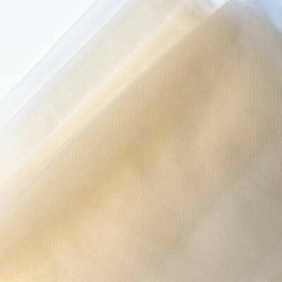 90x155cm Solid Color Nylon Mesh Net Tulle Fabric DIY Sewing Dress Wedding Decor - Image 1 of 4