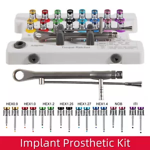 Dental Universal Implant Prosthetic Kit Torque Wrench Screw Drivers Remover Set - Picture 1 of 26