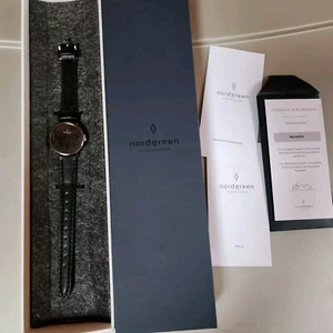 Nordgreen Native Lille 32mm Black Watch New In Box With COA  - Picture 1 of 3