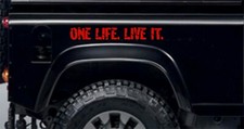 CAMEL TROPHY adesivi Land Rover Cammello 2 X One Life Live It 4x4 OFF ROAD JEEP