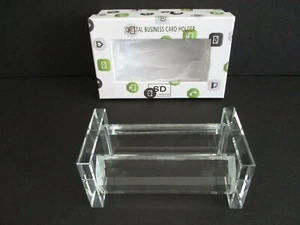 Simon Designs Crystal Business Card Holder New in Box - Picture 1 of 3