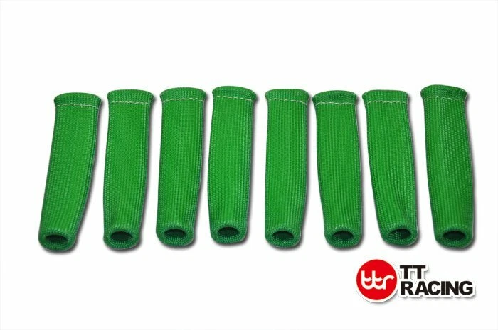 6" Spark Plug Wire Boots Heat Protector Sleeve Shield Insul-boots 8 cyl Green — 第 1/4 张图片