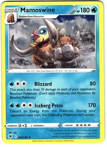 Mamoswine 33/189 Pokemon SWSH: Astral Radiance - Picture 1 of 3