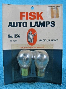 Vintage 1970's FISK Brand Auto Lamps Light Bulbs NOS in Original Package 12 Volt - Bild 1 von 4