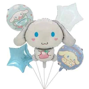 Cinnamoroll, 5pcs Party Balloon Set PLUS a Jumbo 45in Hello Kitty Balloon! - Picture 1 of 7