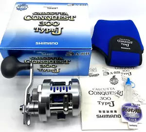 Shimano CALCUTTA CONQUEST 300 Type J Right Baitcasting Reel w/Box "Excellent+++" - Picture 1 of 24