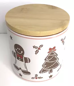 Tarro de galletas Bote de pan de jengibre Eli & Ana - Navidad 4,25" de alto - Nuevo - Imagen 1 de 6