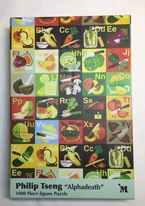 Alphadeath 1000 piece puzzle COMPLETE Philip Tseng vegetable fruit - Picture 1 of 1