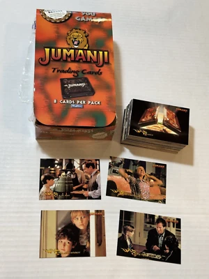 Juego base de tarjetas coleccionables Jumanji 1995 caja de construcción Skybox película de colección coleccionable Foto 1 de 4