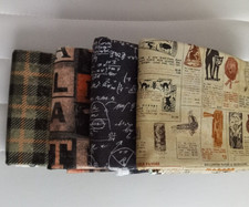 SALE 🎉HALLOWEEN Tim Holtz Regions Beyond 4- 1/2 yard cuts Vintage Antique look