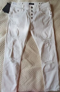 Replay "Pilar" Boyfriend Jeans White Destroyed Size 30 - Bild 1 von 5