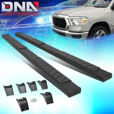 For 2009-2022 Ram 1500 Quad Cab 5"OD Side Step Nerf Bar Running Boards Black - Image 1 of 4