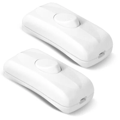 Betus Inline Cord Switch - On/Off in Line Cord Appliance Button Switches 2-Pack