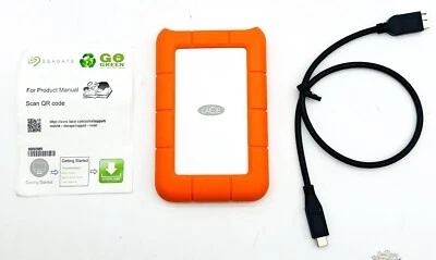 LaCie Rugged Mini USB 3.0 2TB External Hard Drive LAC9000298 - Recertified - Image 1 of 2