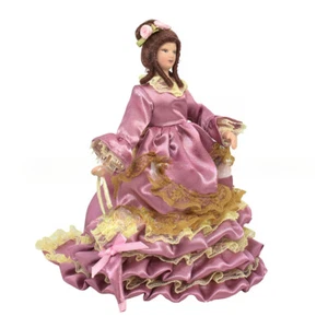 1x 1:12 Dollhouse Ceramic Doll Victorian Lady Movable Toy Miniature Accessories - Picture 1 of 6
