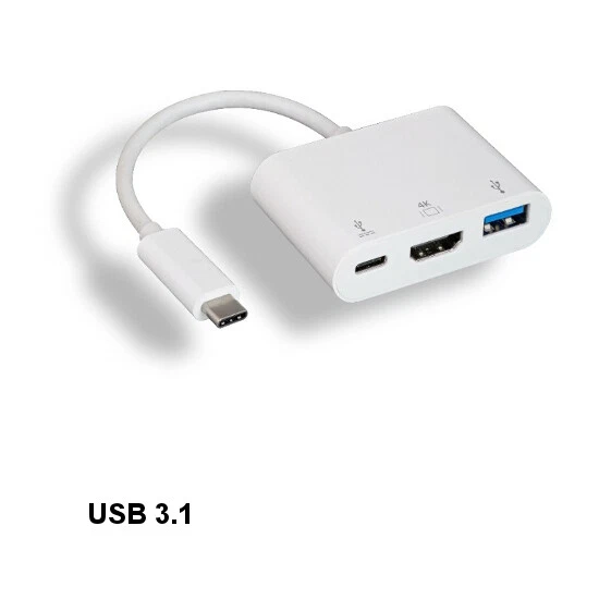 10x USB 3.1 Type C to HDMI 4Kx2K and USB 3.0 A/C Connector for HDTV PC Laptop - Image 1 of 1