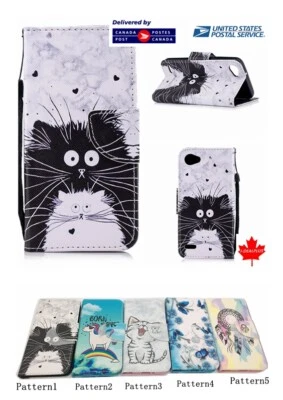 Para LG Q6/Q6 PLUS Diseño Abatible Ranura para Tarjeta Billetera Estuche Cubierta Soporte Bolsa  Foto 1 de 4