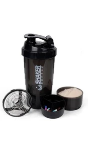 Shaker Bottle - Protein Shaker Cup with Storage Compartments - Picture 1 of 5