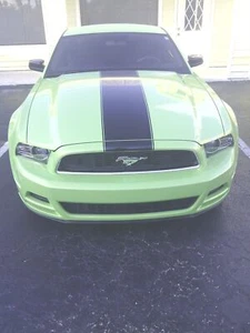2013-2014 Ford Mustang Boss Center Hood Stripe Vinyl Graphics Pre-Cut Racing - Picture 1 of 6