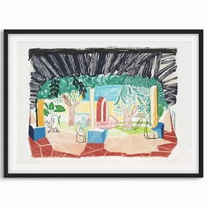 DAVID HOCKNEY: VIEWS OF HOTEL WELL I, 1984-85, Signed Print, Edition 21/75. - Picture 1 of 6
