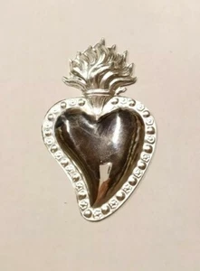 EX VOTO HERZ VOTIV GNADE QUITTUNG AUS METALL 10 X 6,5 CM ITALIENISCHE PRODUKTION - Bild 1 von 1