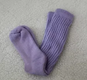 3 Lt Purple Slouch Socks Knee Scrunch Workout Hooters Uniform run walk hike gym - Picture 1 of 3