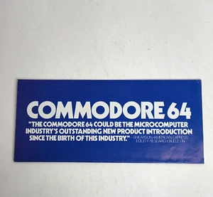 Commodore 64 Folded Brochure Specs Vintage Computing Advertising - Picture 1 of 6