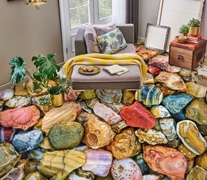 3D Colored Stones I7222 Floor WallPaper Murals Wall Print Decal AJ Coco 2024 - Photo 1 sur 5