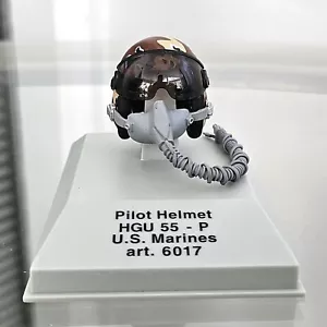 FRANKLIN MINT 1:8 HGU 55-P U.S. MARINES PILOT HELMET ART. 6017 - Picture 1 of 8