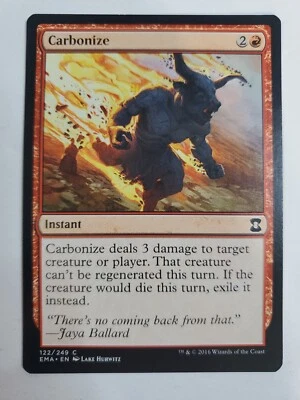 MTG Magic The Gathering Card CarbonizeInstant Red Eternal Masters 2016 - Image 1 of 2