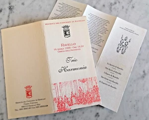 1995 MUSICA CLASSICA RAVELLO LOTTO PROGRAMMI SOCIETA' CONCERTI - Picture 1 of 5