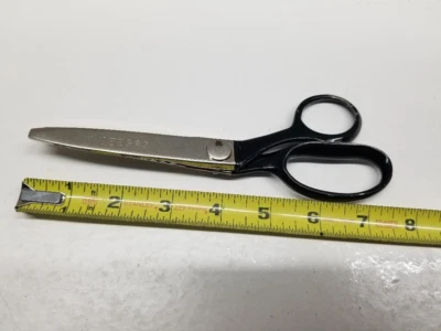 Vintage Wiss CB 7 Pinking Shears; U.S.A Zig Zag Cut Scissors tested, clean cuts - Image 1 of 4