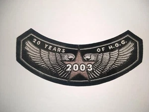 2003 Harley Owners Group HOG "20 Years of HOG" Patch  - Picture 1 of 1