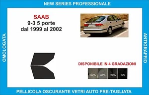 pellicole oscuranti vetri saab 9-3 5p dal 1999-2002  kit anteriore - Imagen 1 de 1
